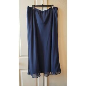 Alfred Angelo Women's Slip-On Skirt Blue Size 22W